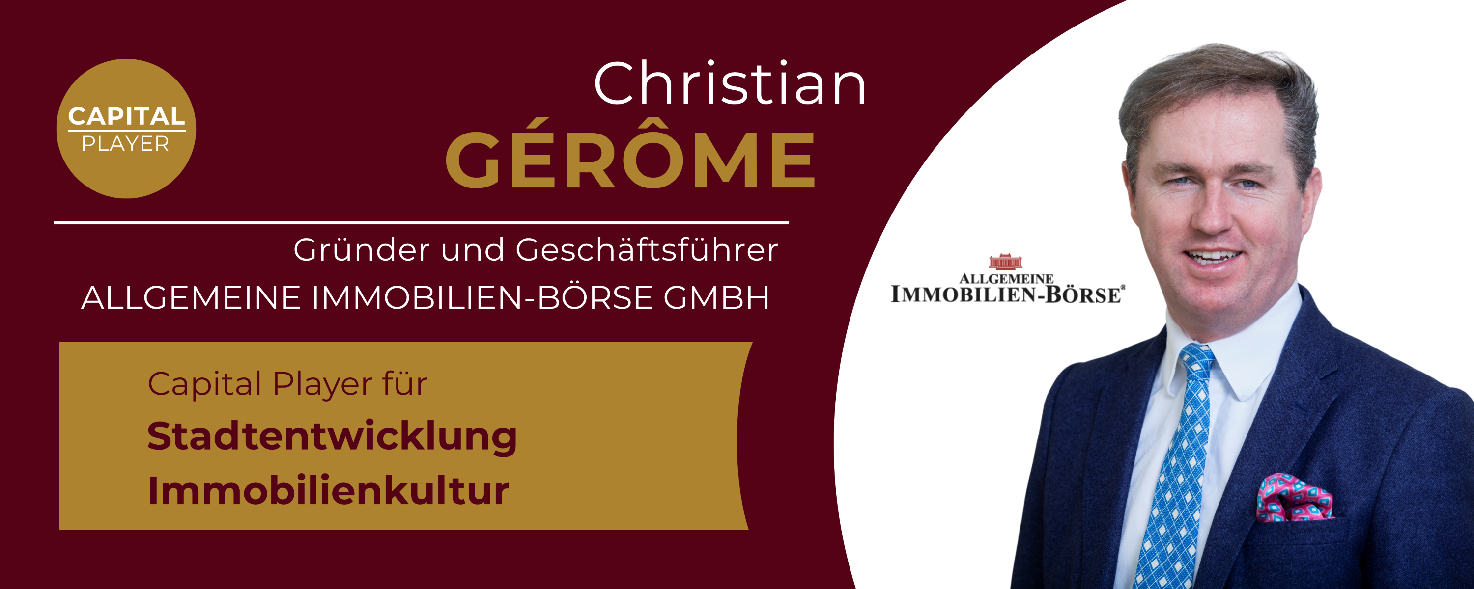 Capital Player Christian Gérôme, Gründer der Allgemeinen Immobilien-Börse GmbH | BERLINboxx